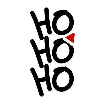 Christmas HoHoHo text icon