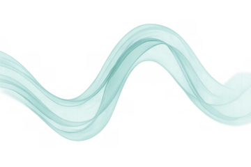 Abstract aqua wave creating a smooth and elegant flowing motion curve. Liquid texture with transparency. Perfect for design projects