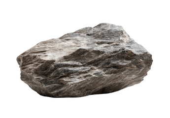 Obraz premium Close-up of a gray-toned stone. The irregular surface shows texture and varied shadow