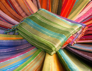 colorful moroccan scarves