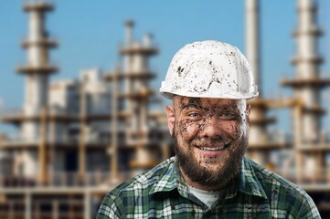 engineer working in oil equipment industry