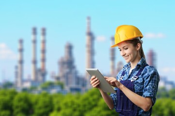 engineer working in oil equipment industry