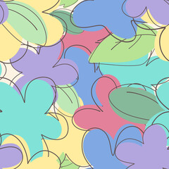 seamless pattern with flowers