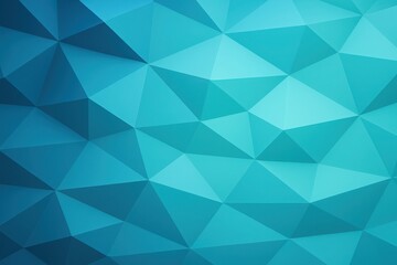 Aqua Triangle Minimal Polygon Background with Geometric Low Poly Abstract Design