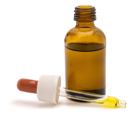 Dropper Bottle with liquid yellow