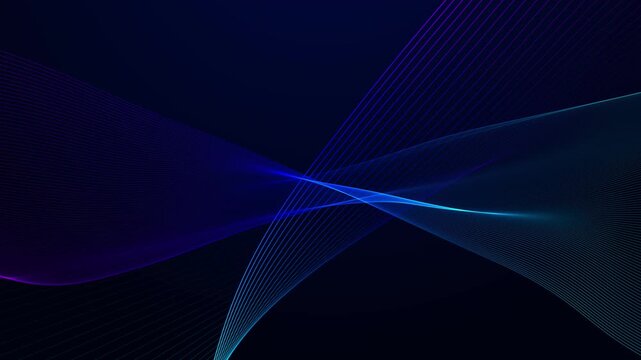 abstract wave line technology motion graphic corporate presentation background