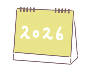 Cute 2026 Calendar with Yellow Theme