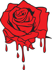 Flor Vermelha Vetorial