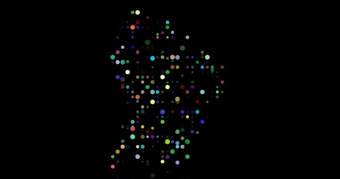 Generative Orbs Swarm to Sculpt Ethereal Surinamese Outline