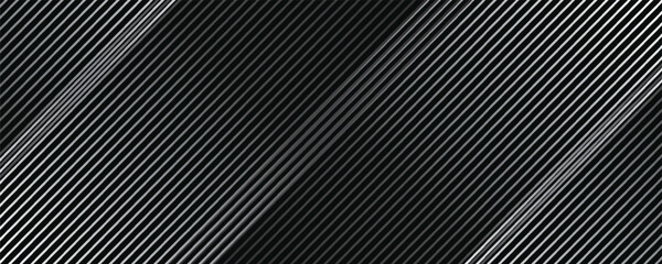 Black oblique curved lines background vector image