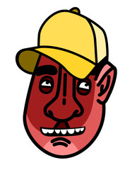 Illustration of a boy wearing a cap