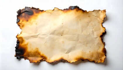 Burnt, aged paper with scorched edges and crumpled texture—evoking mystery, history, and the distressed choreography of time, decay, and forgotten stories.