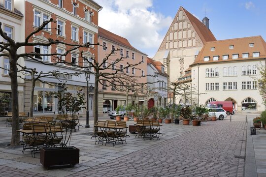 Small market square, Meissen, Saxony, Germany