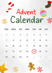 advent calendar post design