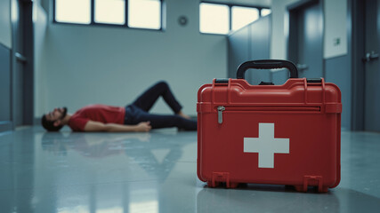 Group Therapy Seating Arrangement – Circle of Empty Chairs in Bright Rehabilitation Space for Stroke Recovery Sessions, Support Groups, and World Stroke Day Awareness Programs