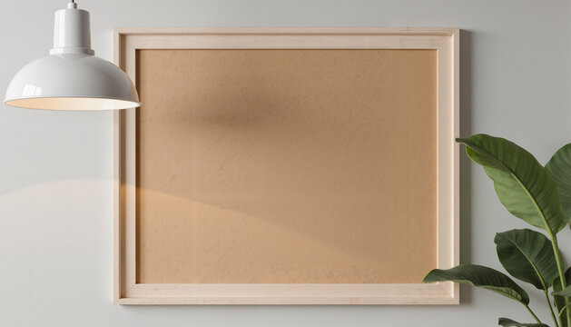 Tactile Information Display – Empty Bulletin Board with Wood Frame for Accessibility Education, Visual Impairment Awareness, and International White Cane Day Materials
