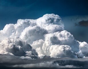 dramatic cumulus cloud formation