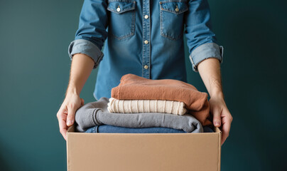 Clothing Donation Box – Sustainable Textile Collection for Charity and Social Responsibility Initiatives