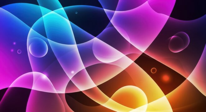Abstract background features vibrant colors and flowing shapes creating a modern dynamic design suitable for creative projects presentations or digital artwork conveying a sense of energy movement an