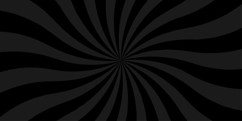 Abstract shine black and gray glowing sunrise spiral sunset ray cartoon pop sunburst wallpaper. minimal summer spiral line diagonal vintage summer poster design.	
