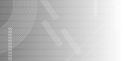 Abstract white glowing geometric lines on gray background. white and black background with white circle rings. Crossing line patterned background. Vector modern grey wave curves line for banner design