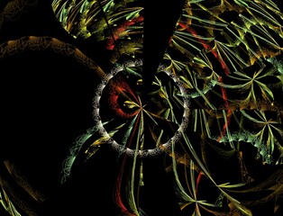 Imaginatory fractal abstract background Image