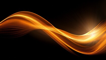abstract orange glow on black background