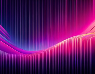 abstract digital art vibrant purple and pink gradients flanking a black central band with glitching distorted lines