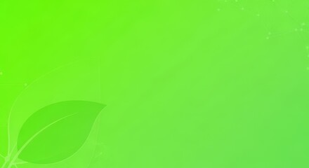 Green background features a leaf and network design suggesting themes of nature technology and environmental awareness representing concepts like sustainable energy and eco-friendly innovation.