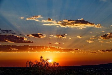 Sonnenuntergang in Windhoek