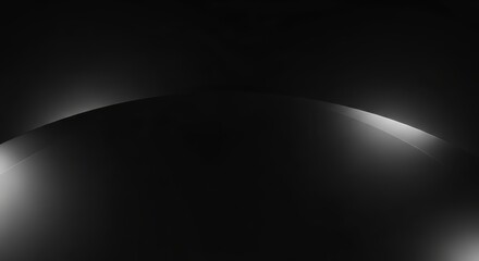 Dark abstract background features a subtle light curve creating an elegant and modern design suitable for website backdrops presentations or any project needing a sophisticated minimal touch.