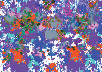 Abstract Vector Colorful Splash Pattern Background. Paint Effect Background. Illustration Vector Design.