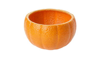  empty flowerpot in the shape of an orange