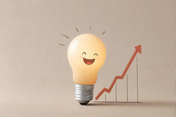 Boosting creativity light bulb concept business growth environment positive viewpoint inspirational ideas for entrepreneurs