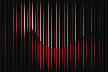 Abstract vertical lines with red and orange glow behind them