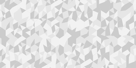Abstract low polygon cubic white and gray vector poly triangle texture geometric pattern composed of triangular. geometric wall tile and metal cube background triangle wallpaper design.	
