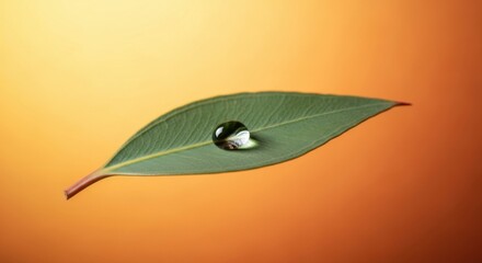 water drop on leaf