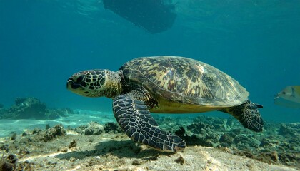 Obraz premium sea turtle swimming