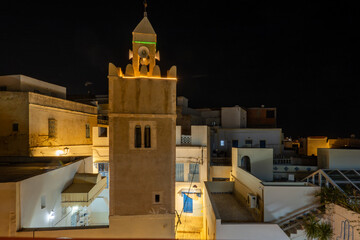 Sousse, Tunisia A minaret to a small mosque in the Medina.