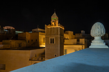 Sousse, Tunisia A minaret to a small mosque in the Medina.