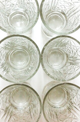 Crystal glasses.