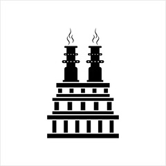 Brick Chimney Icon, Smoke, Roof Chimney