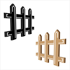 Fence Icon, Area Enclosure Icon