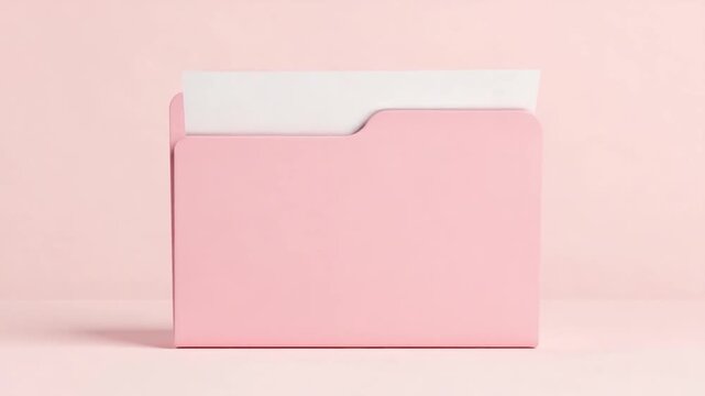 A colorful folder with a note sticking out, ideal for organization and planning purposes