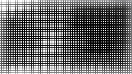 Black white geometric grid half tone background pattern abstract square gradient texture wallpaper backdrop © Adrenaloby