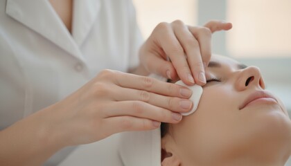 Face treatment in spa setting representing relaxation wellness beauty routine skincare trend calm environment and modern self care idea suitable for spa promotion or lifestyle concept
