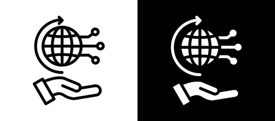 Future World whiteblack icon © Littlestar23
