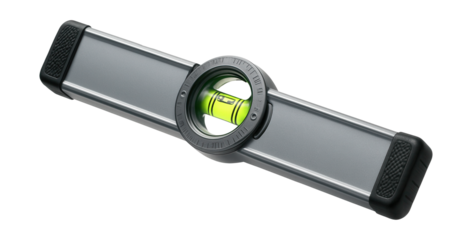 Adjustable level with a rotating vial for precise angle measurements.