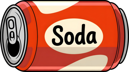 Refreshing soda pop illustration for vibrant branding, marketing campaigns, and cool summer promotions, perfect for beverage ads or vibrant product packaging designs