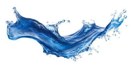 Rozprysk błękitnej wody 